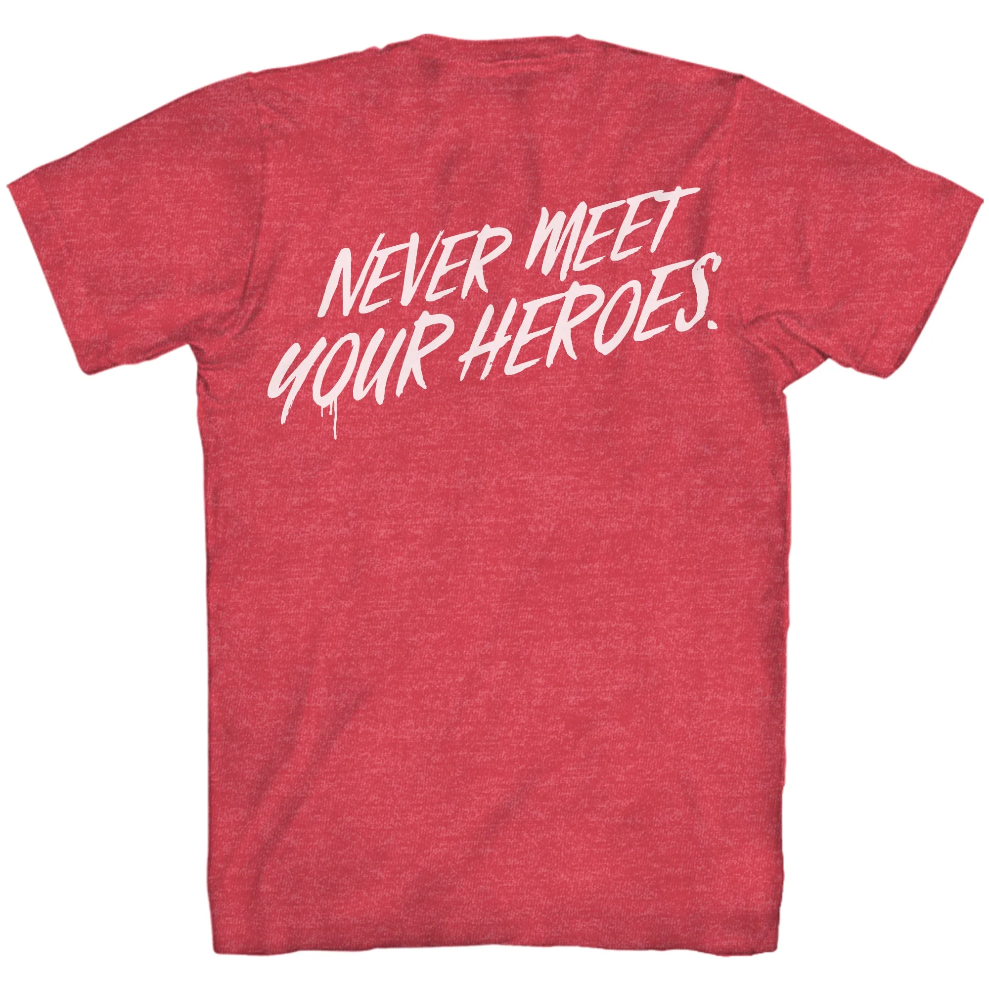 The Boys Logo Never Meet Your Heroes Adult T Shirt - Image 2