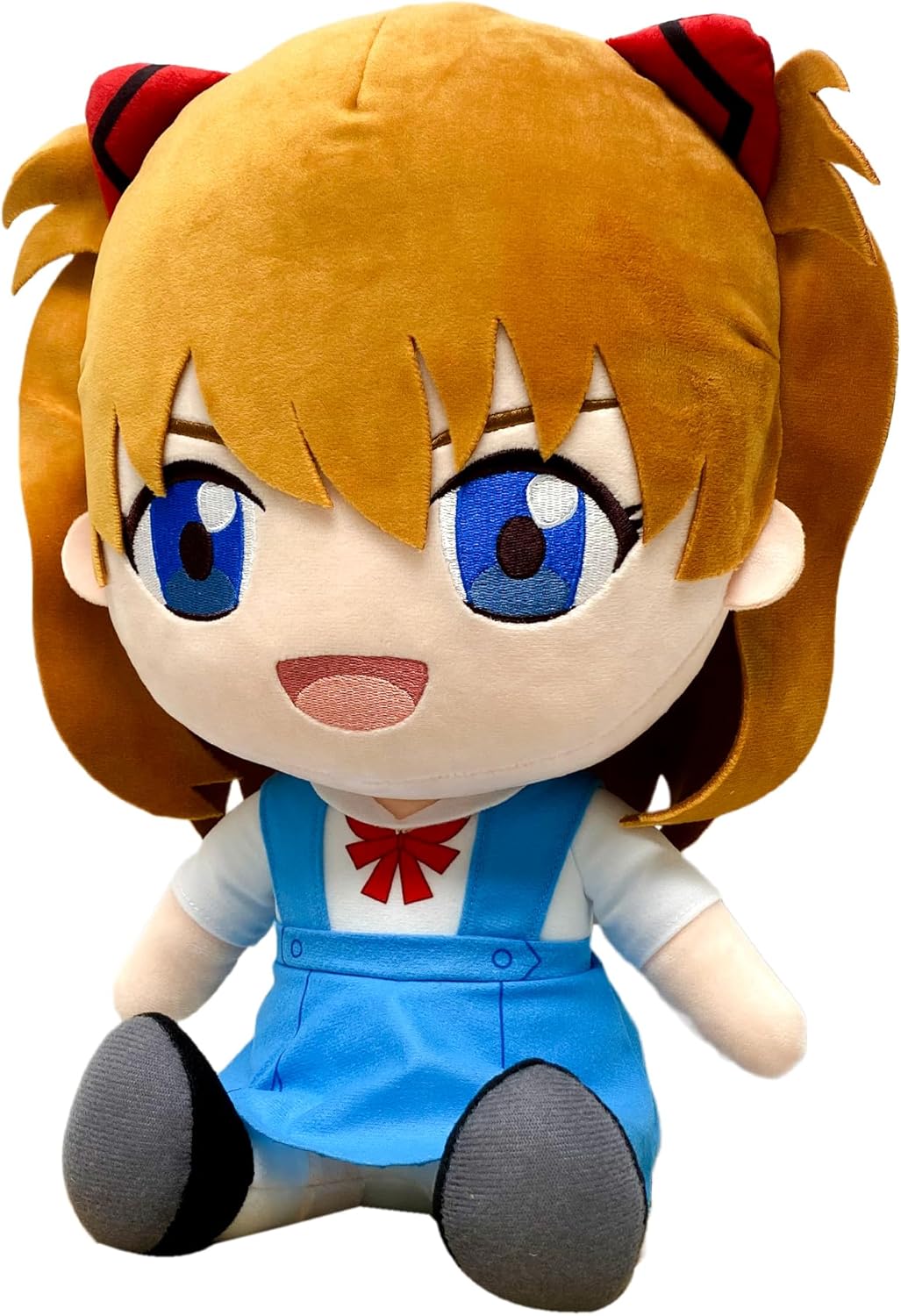 The End of Evangelion - Asuka Langley Soryu Uniform Sitting Plush 12" - Great Eastern Entertainment - Image 2