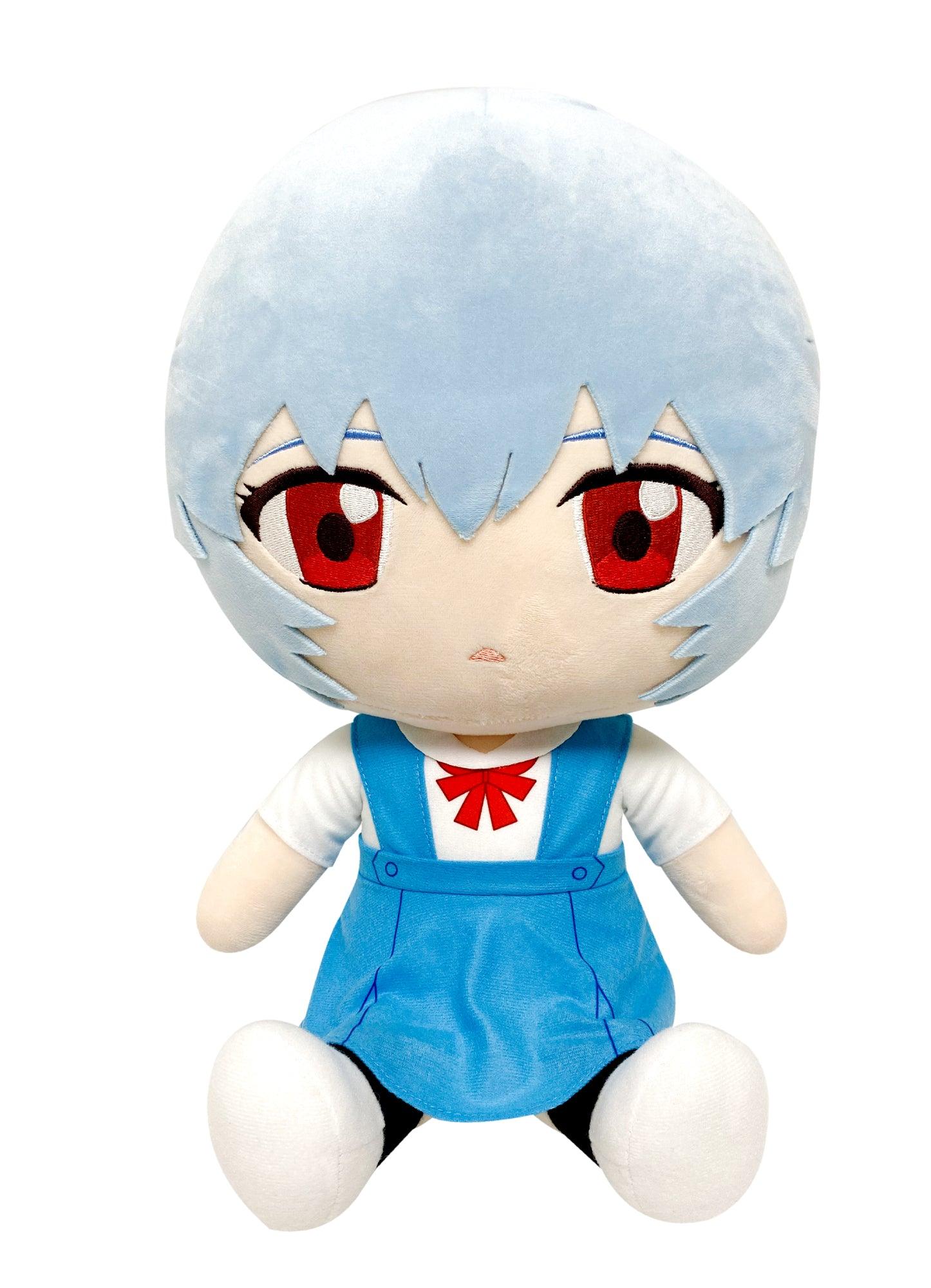 The End of Evangelion – Rei Ayanami Uniform Sitting Plush 12″ – Great Eastern Entertainment