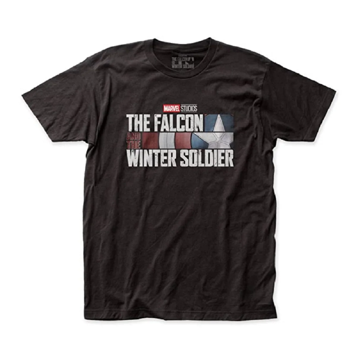 The Falcon and The Winter Soldier Logo Marvel Adult T Shirt - Image 1
