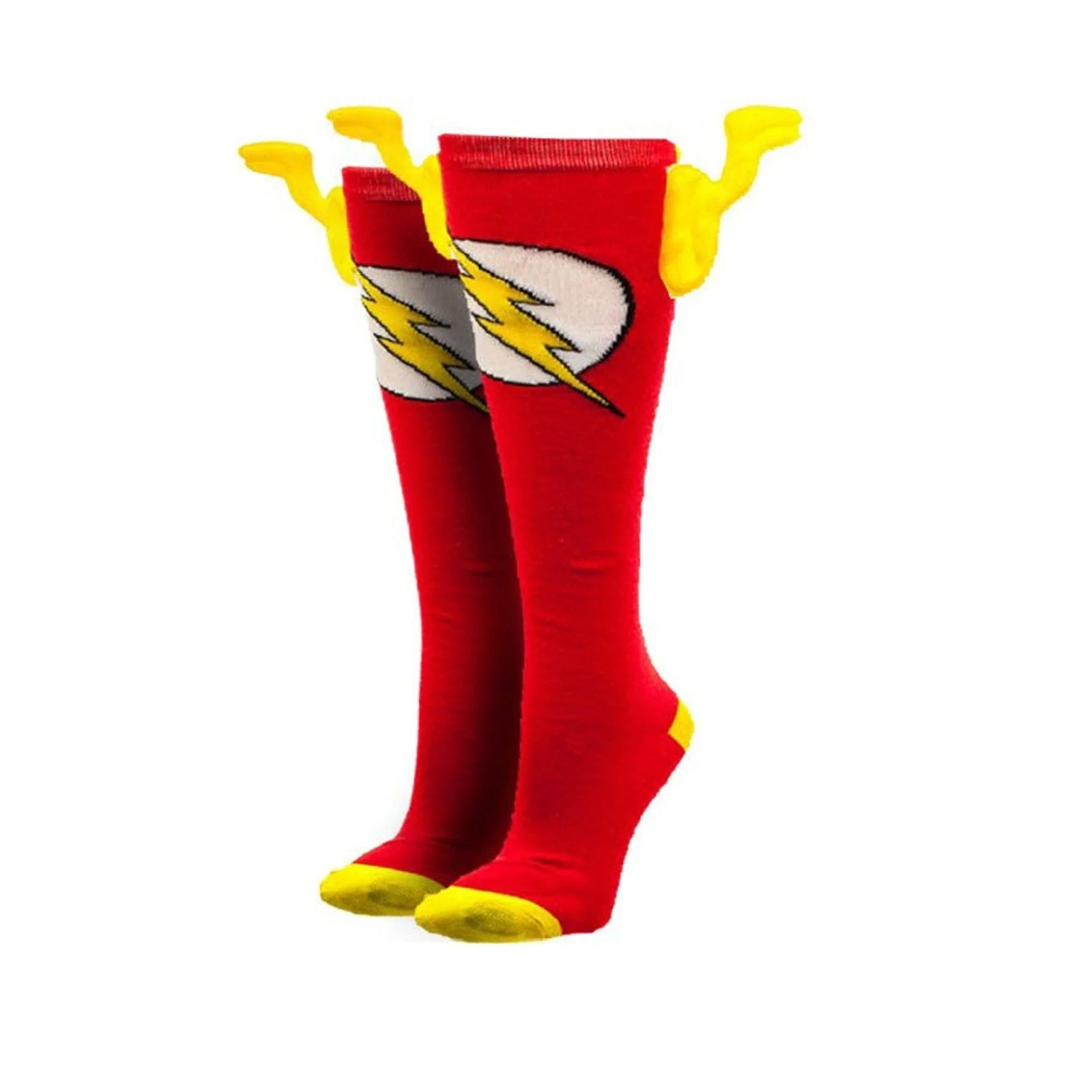The Flash Symbol DC Comics Knee High Socks With Wings - Image 1