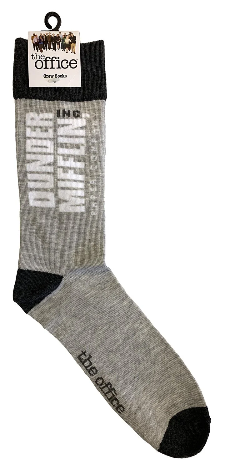 The Office Dunder Mifflin Crew Socks - Image 1