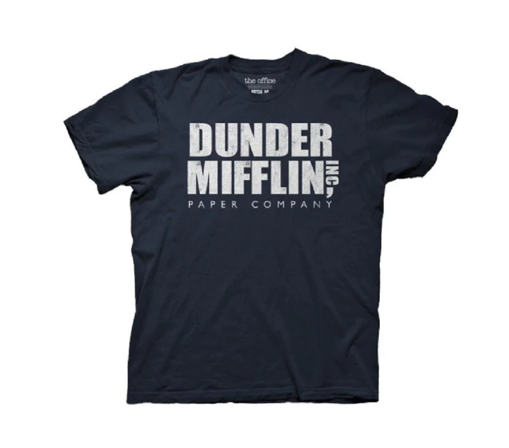 The Office Dunder Mifflin Vintage Adult T-Shirt - Image 1