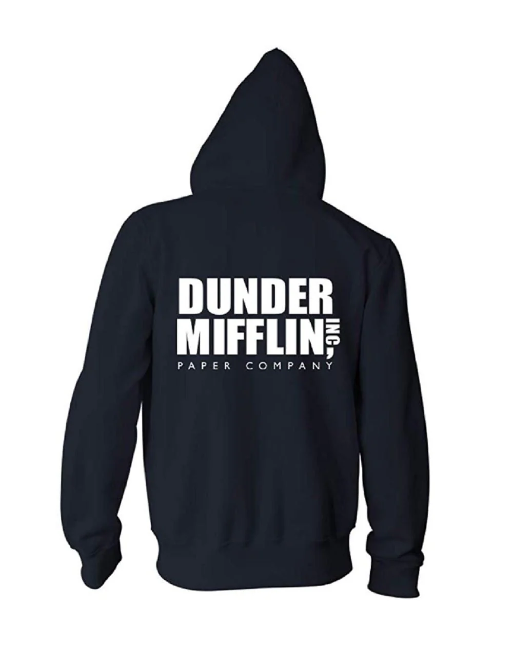 The Office Worlds Best Boss and Dunder Mifflin Zip Up Fleece Hoodie - Image 2