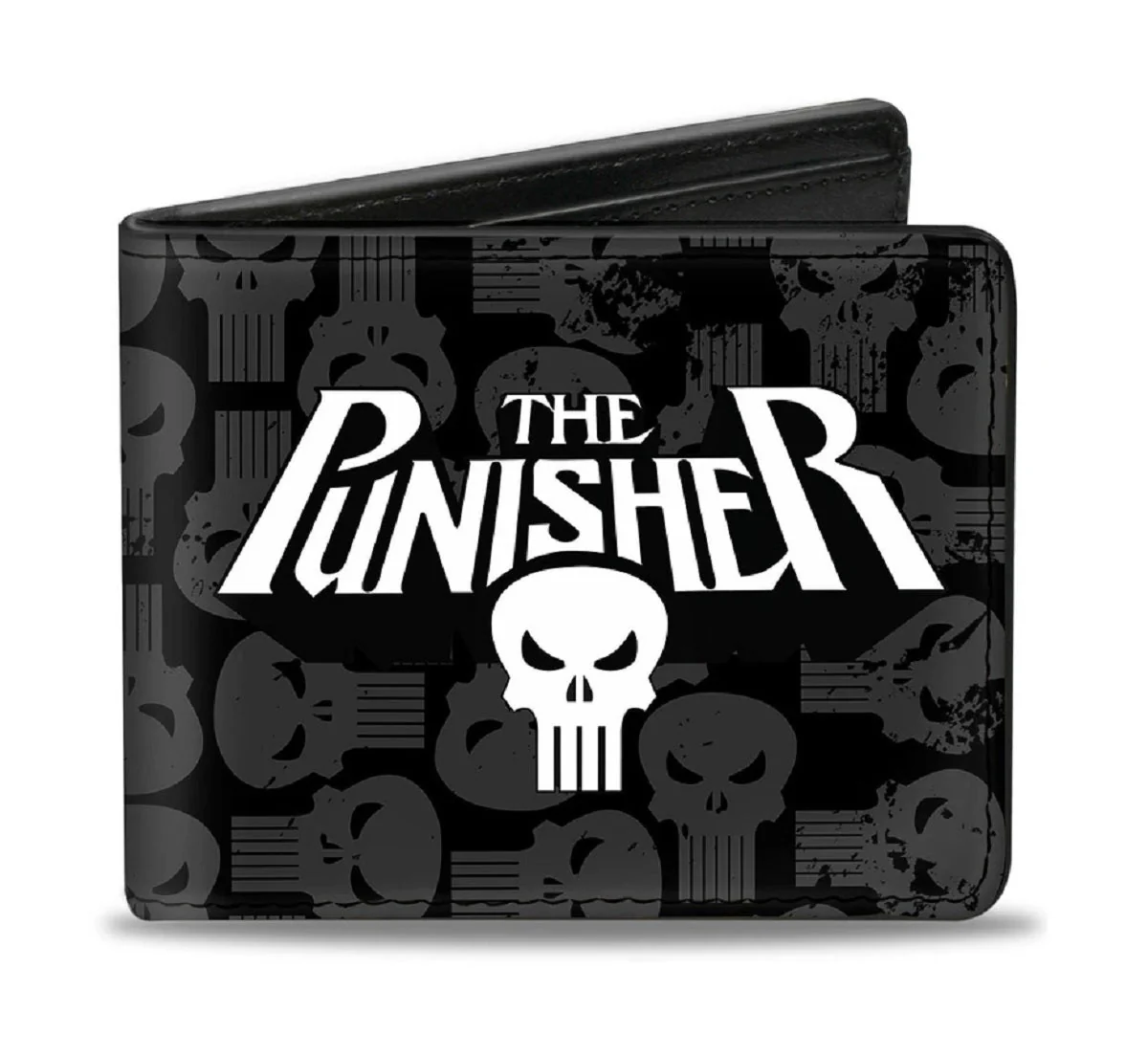 The Punisher Weathered Logo  Marvel Comics Bi-Fold Wallet - Image 1