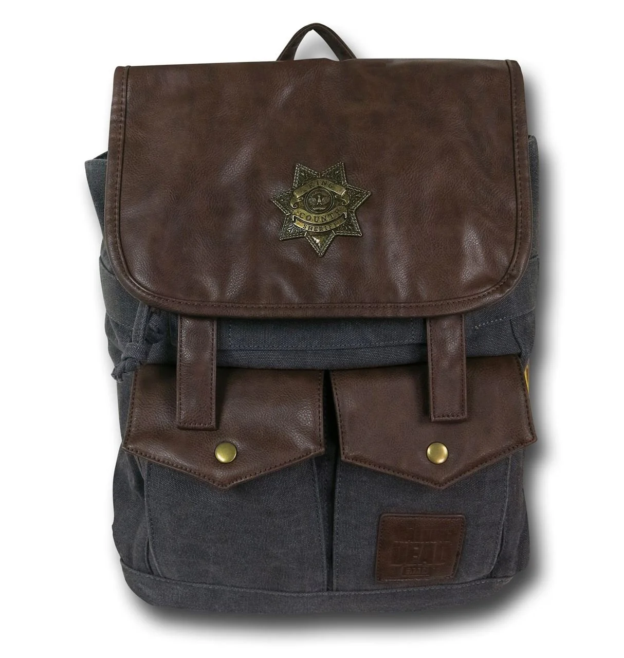 The Walking Dead Rick Grimes Sheriff Backpack Black Bag - Image 1