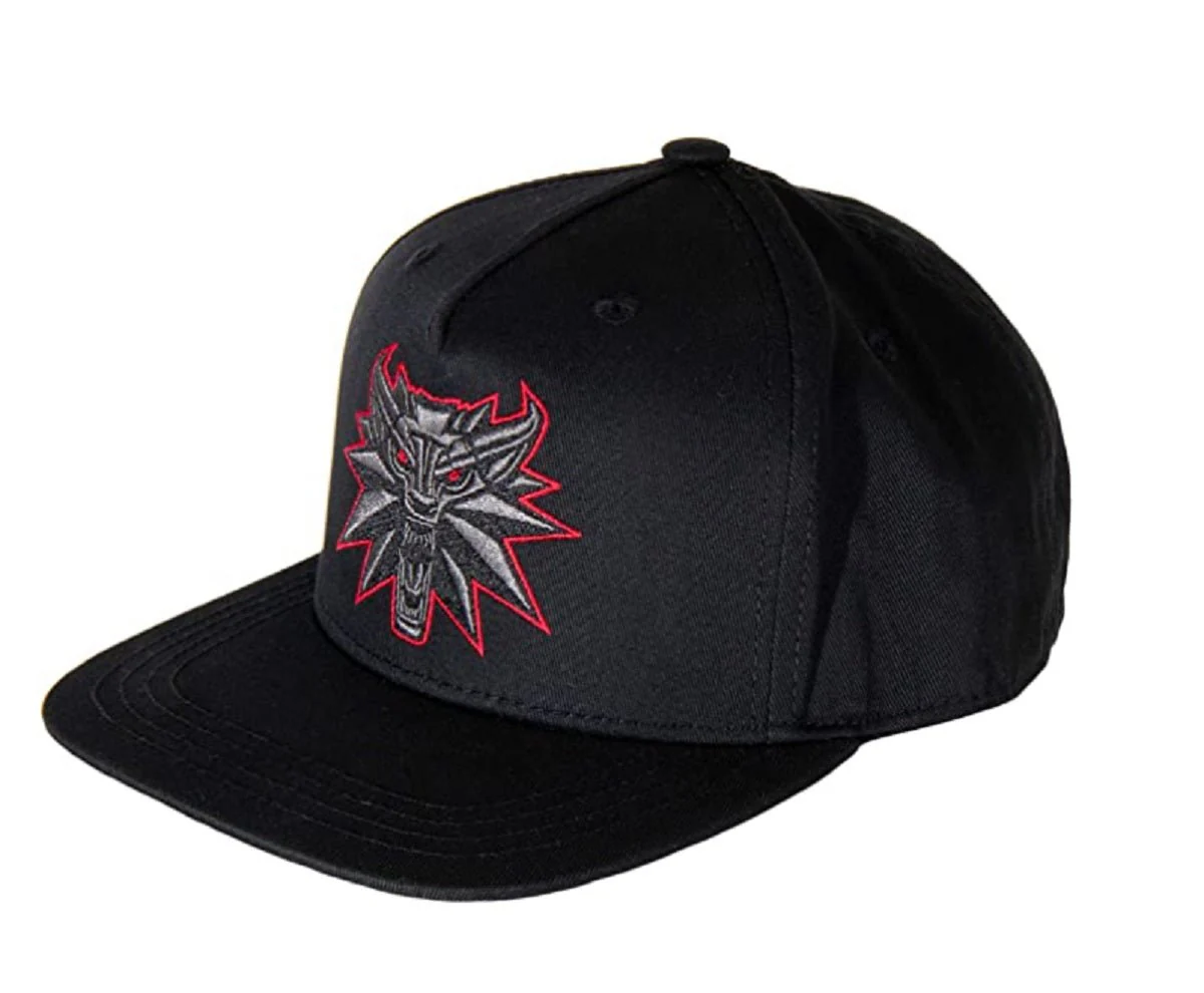 The Witcher 3 Black Wolf Snapback Baseball Hat - Image 1