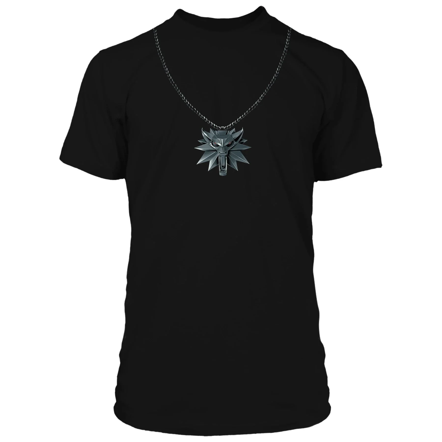 The Witcher 3 Wolf School Medallion Adult T-Shirt - Image 1
