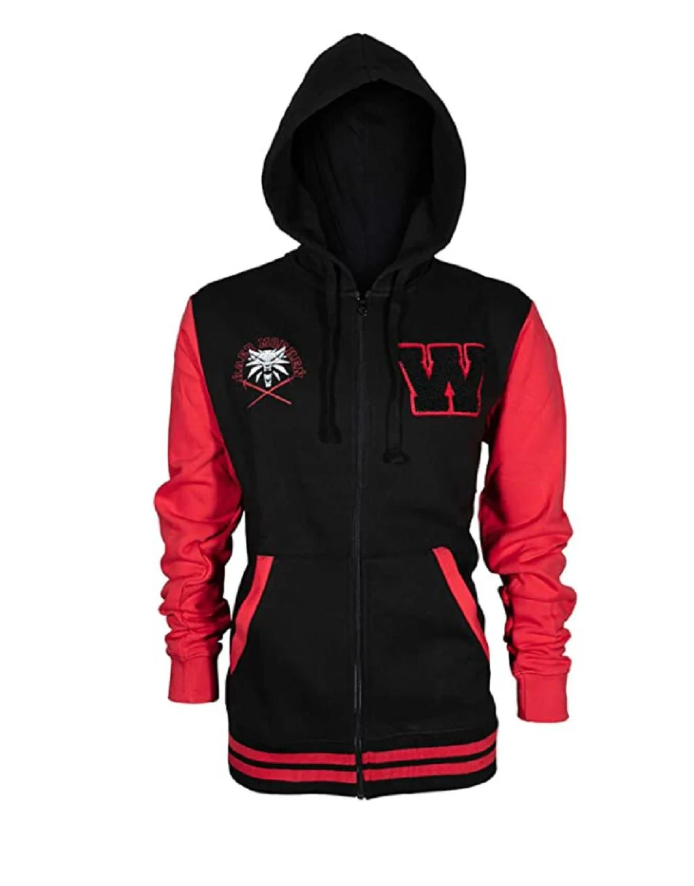 The Witcher 3 Wolf School Pride Men's Gamer Zip-Up Hoodie - Image 1