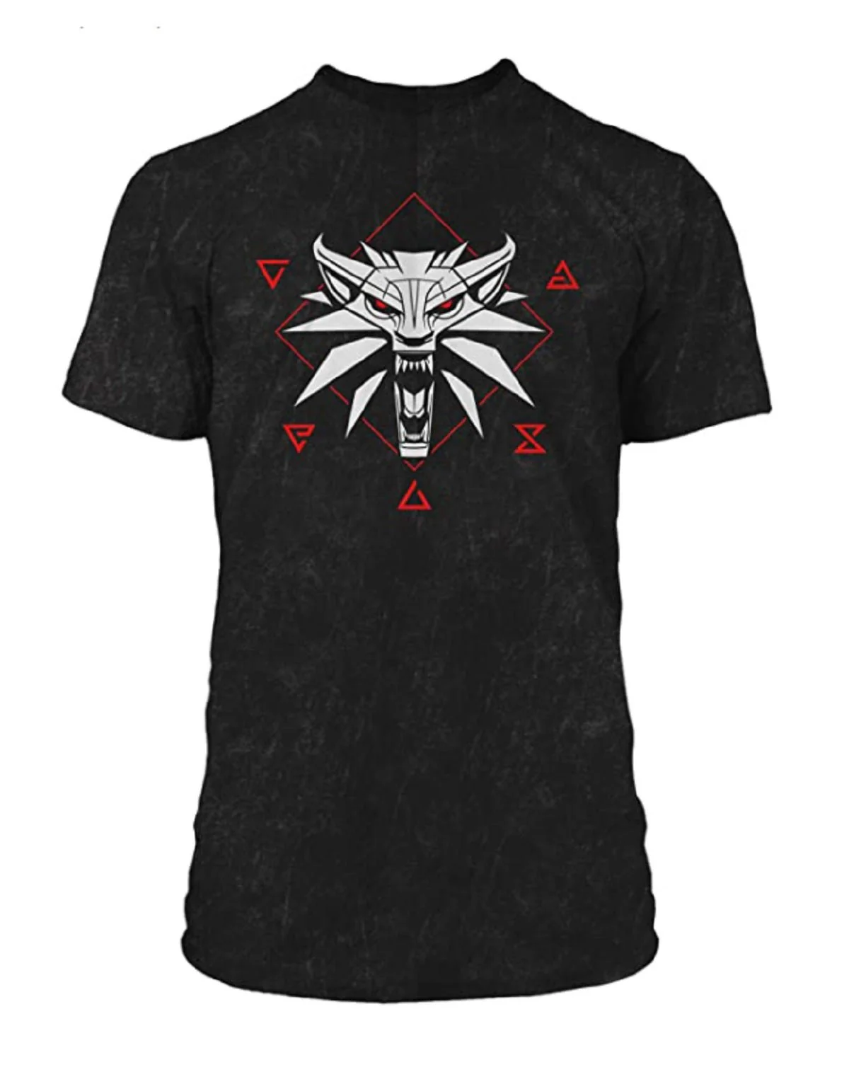 The Witcher 3 Wolf Signs Offcially Licesned Adult T Shirt - Image 1