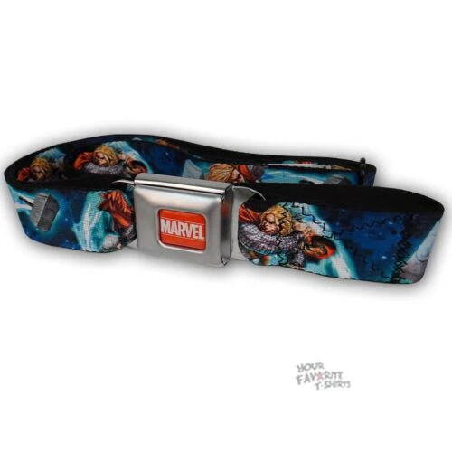 Thor The Dark World Action Pose Marvel Comics Seatbelt Belt - Image 1