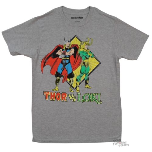 Thor Vs Loki Marvel Comics Adult T-Shirt - Image 1