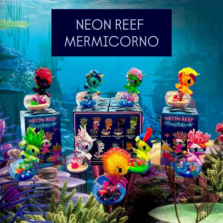 Tokidoki Mermicorno Neon Reef Blind Box - Image 1