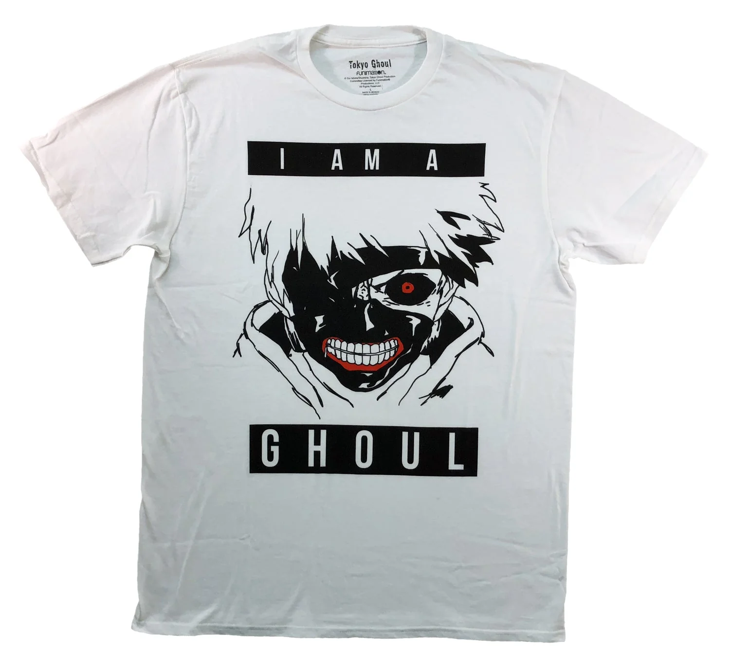 Tokyo Ghoul Ken Kaneki I Am A Ghoul Adult T-Shirt - Image 2