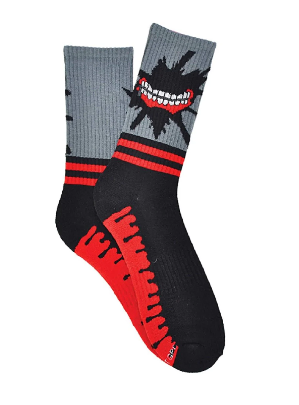 Tokyo Ghoul Mouth Anime Athletic Crew Sock - Image 1