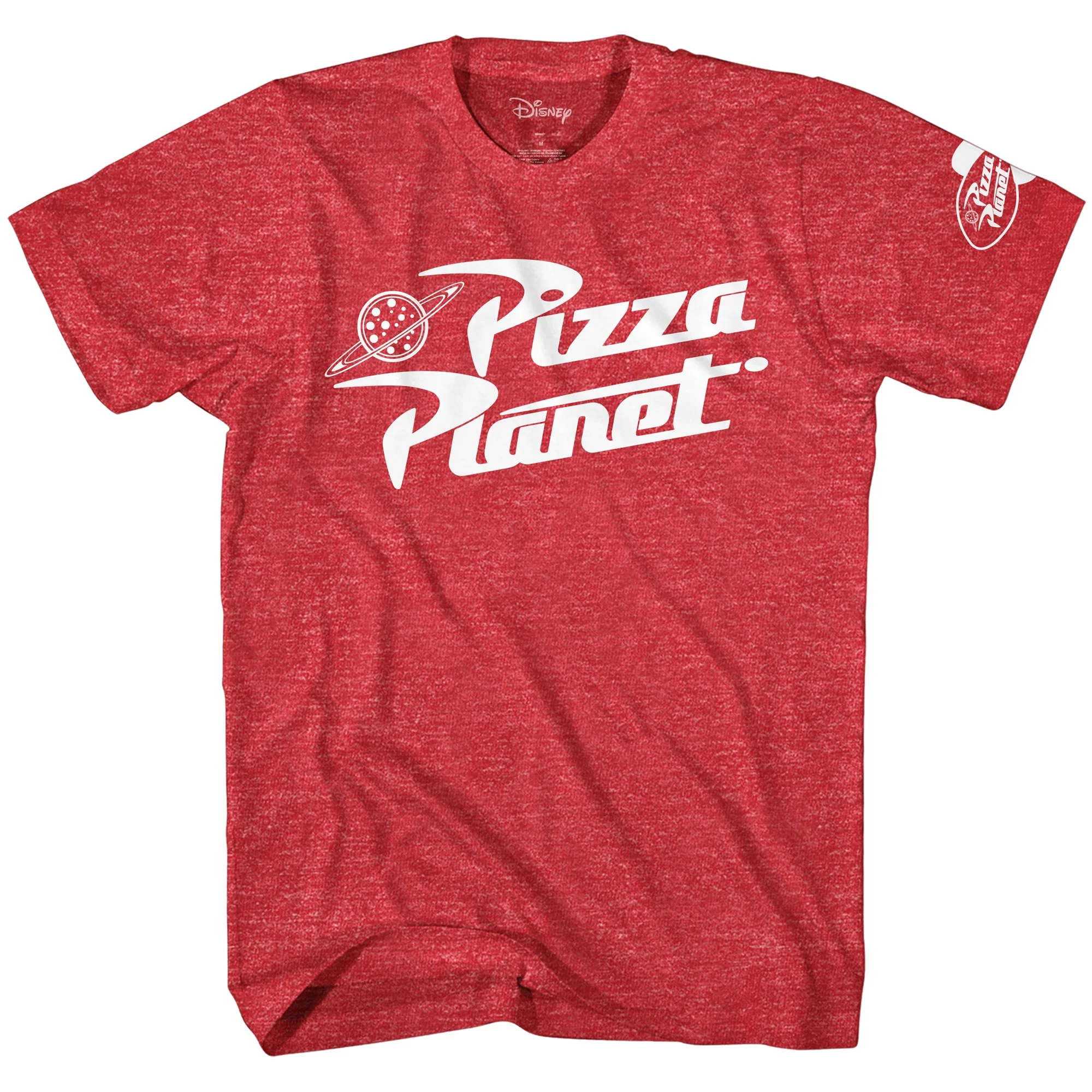 Toy Story Pizza Planet Logo Disney Adult T-Shirt - Image 1
