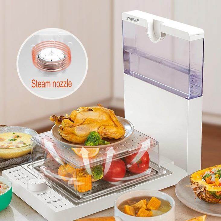 Large Capacity Multi-Layer Folding Electric Steamer Box - Image 2
