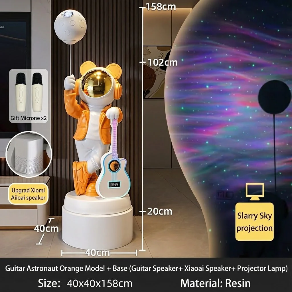 Astronaut Bluetooth Speaker Galaxy Projector Lamp - Image 3