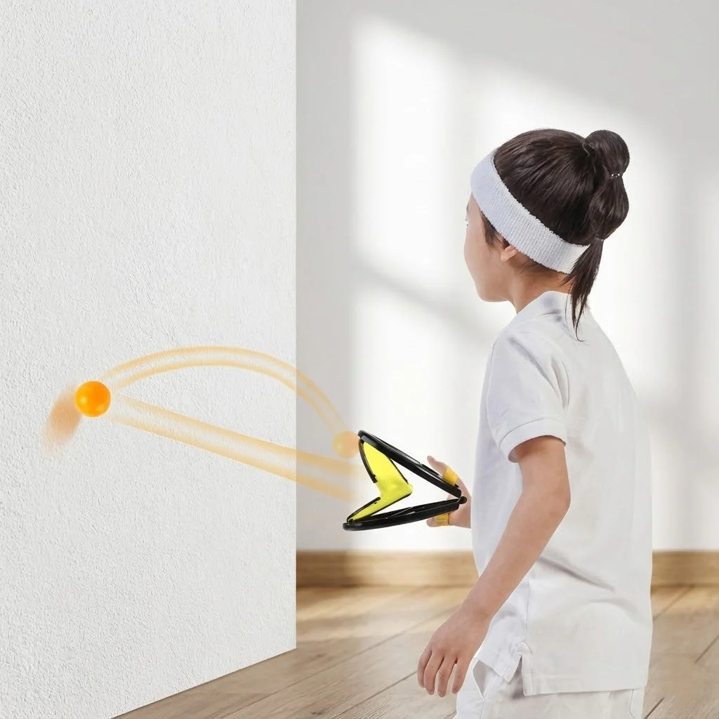 Interactive Racket Throw And Catch Ball Game