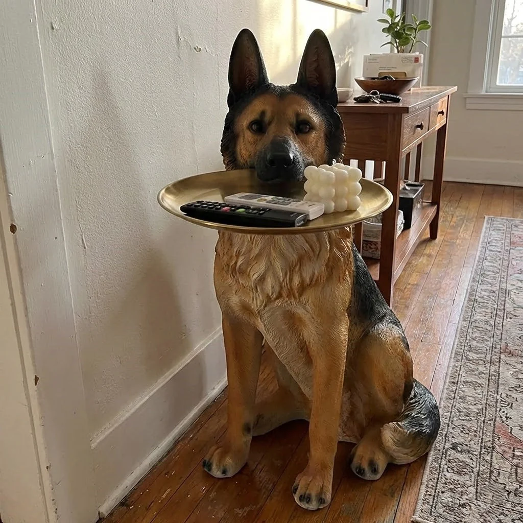 Artsy German Shepherd Decorative Side Table - Image 2