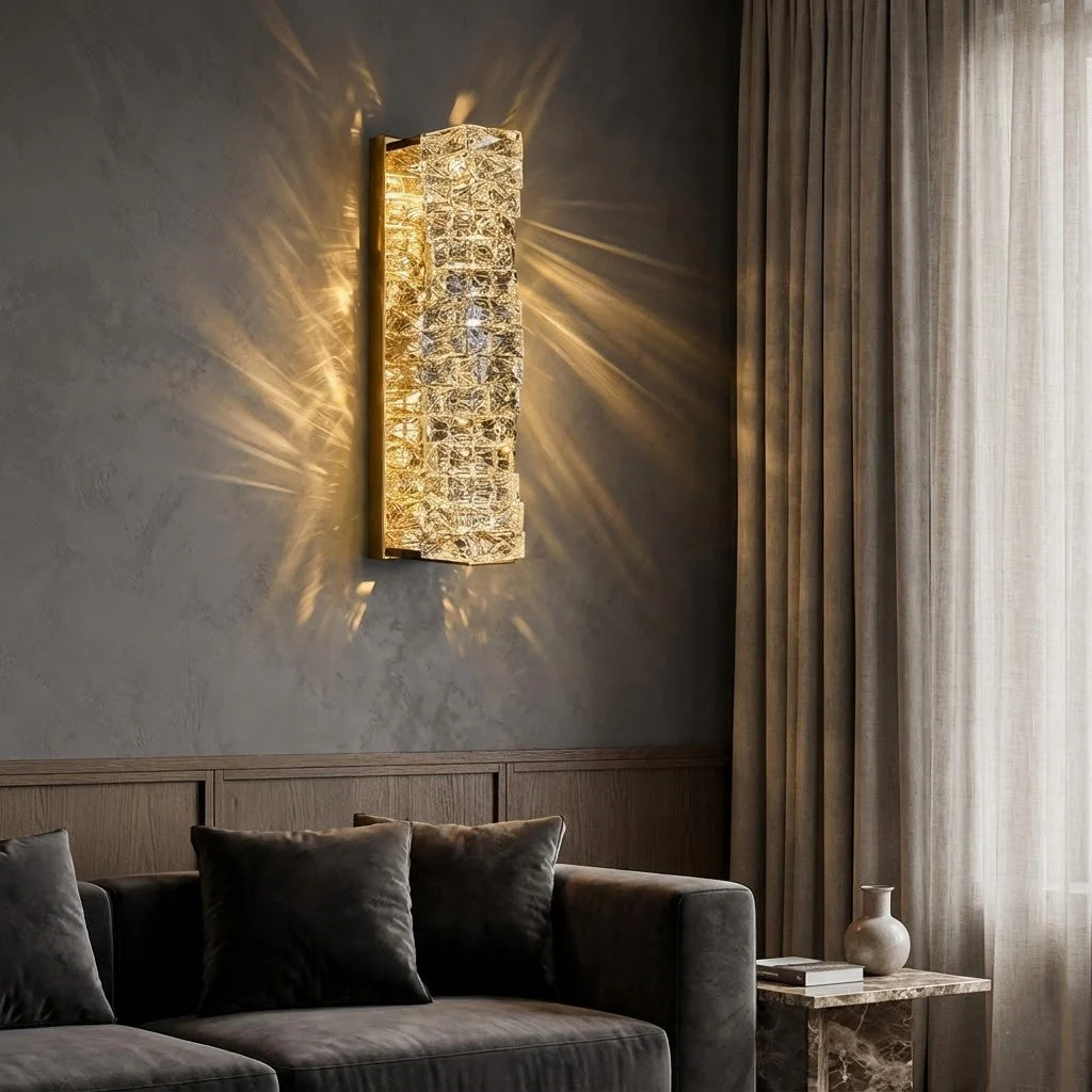Icefall Crystal American Wall Lamp - Image 1