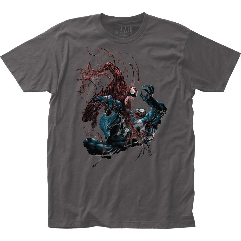 Venom Carnage vs. Venom Officially Licensed Fitted Adult Unisex T-Shirt - Image 1