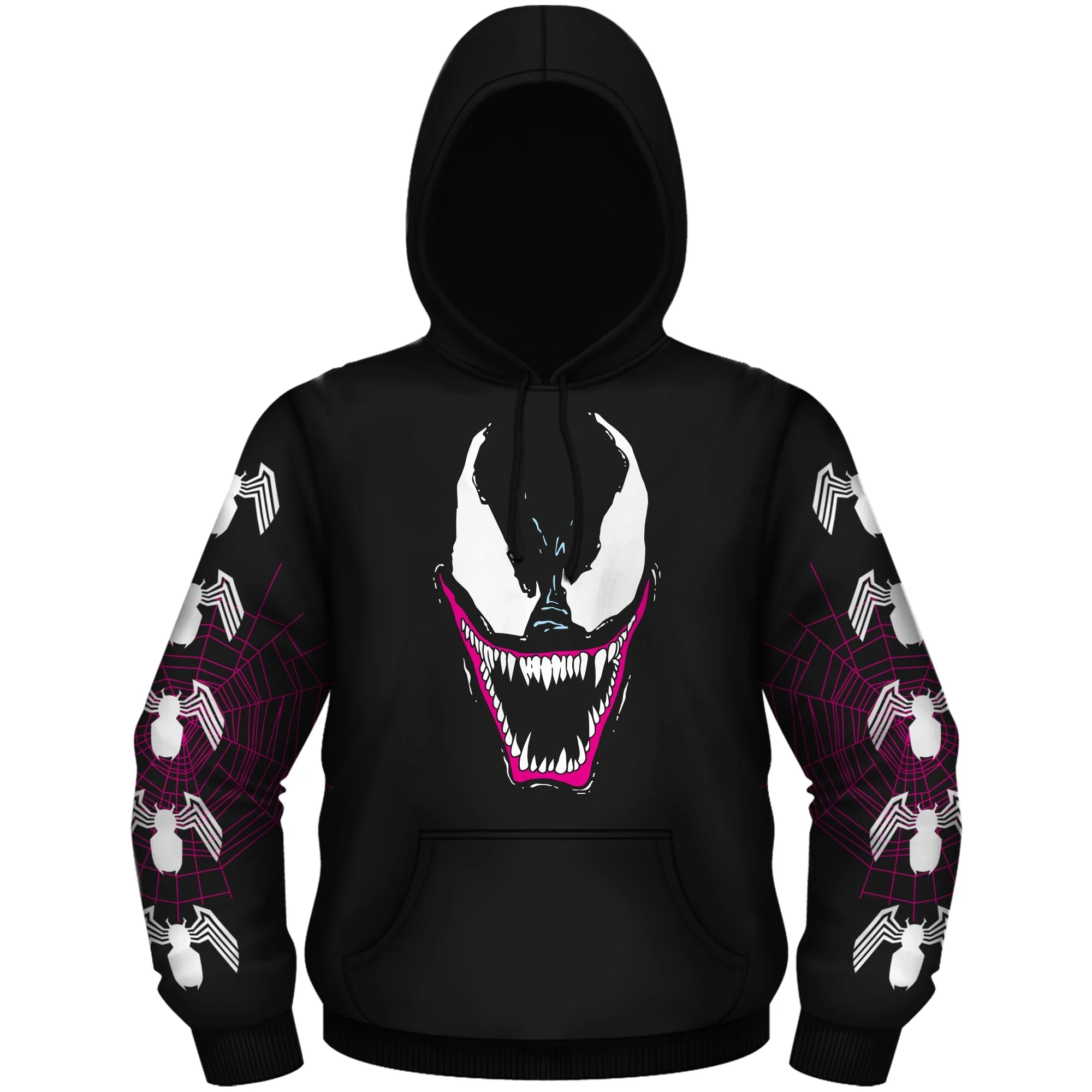 Venom Grin Marvel Comics Officially Licensed Adult Pullover Hoodie - Image 1