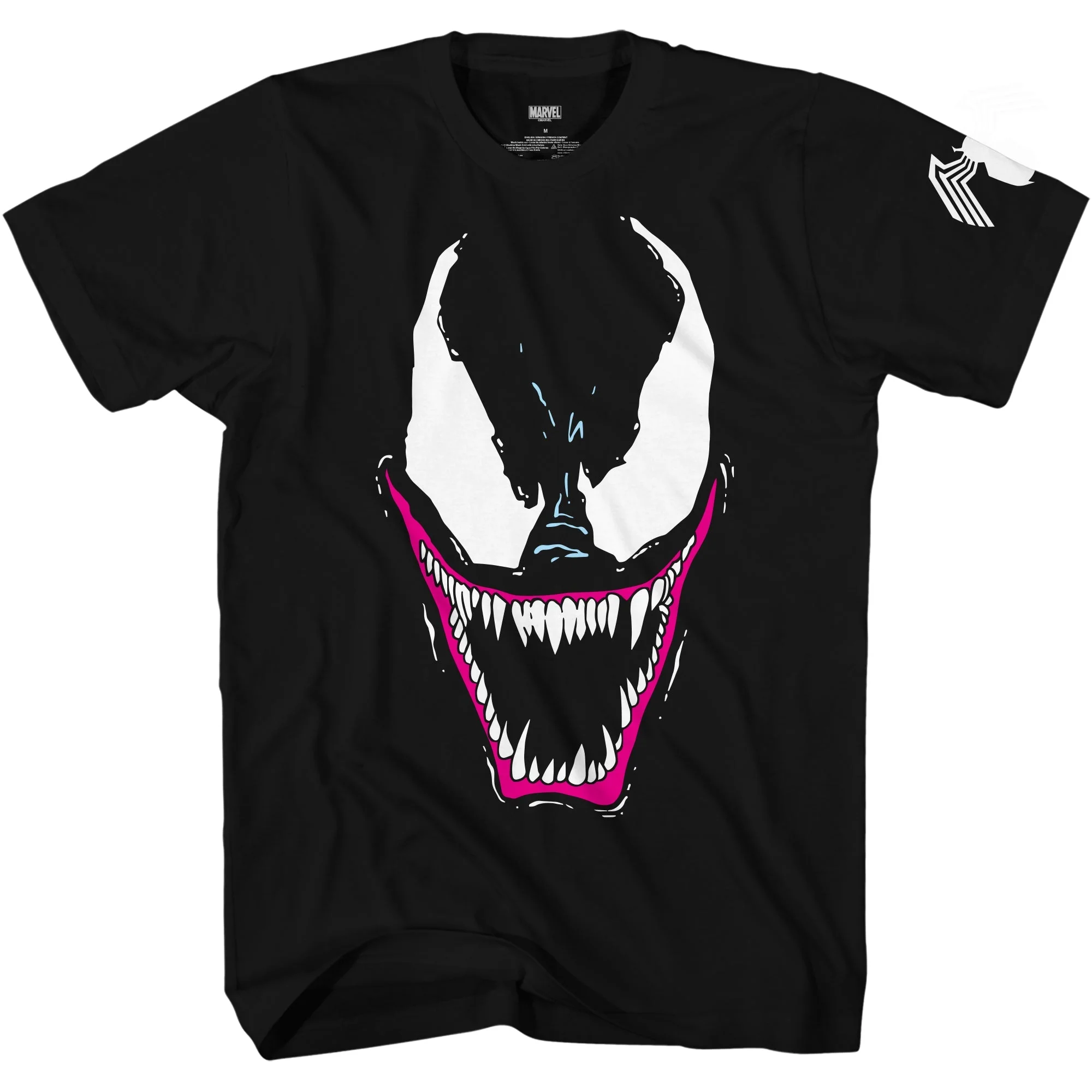 Venom Grin Marvel Comics Officially Licensed Adult T Shirt - Image 1