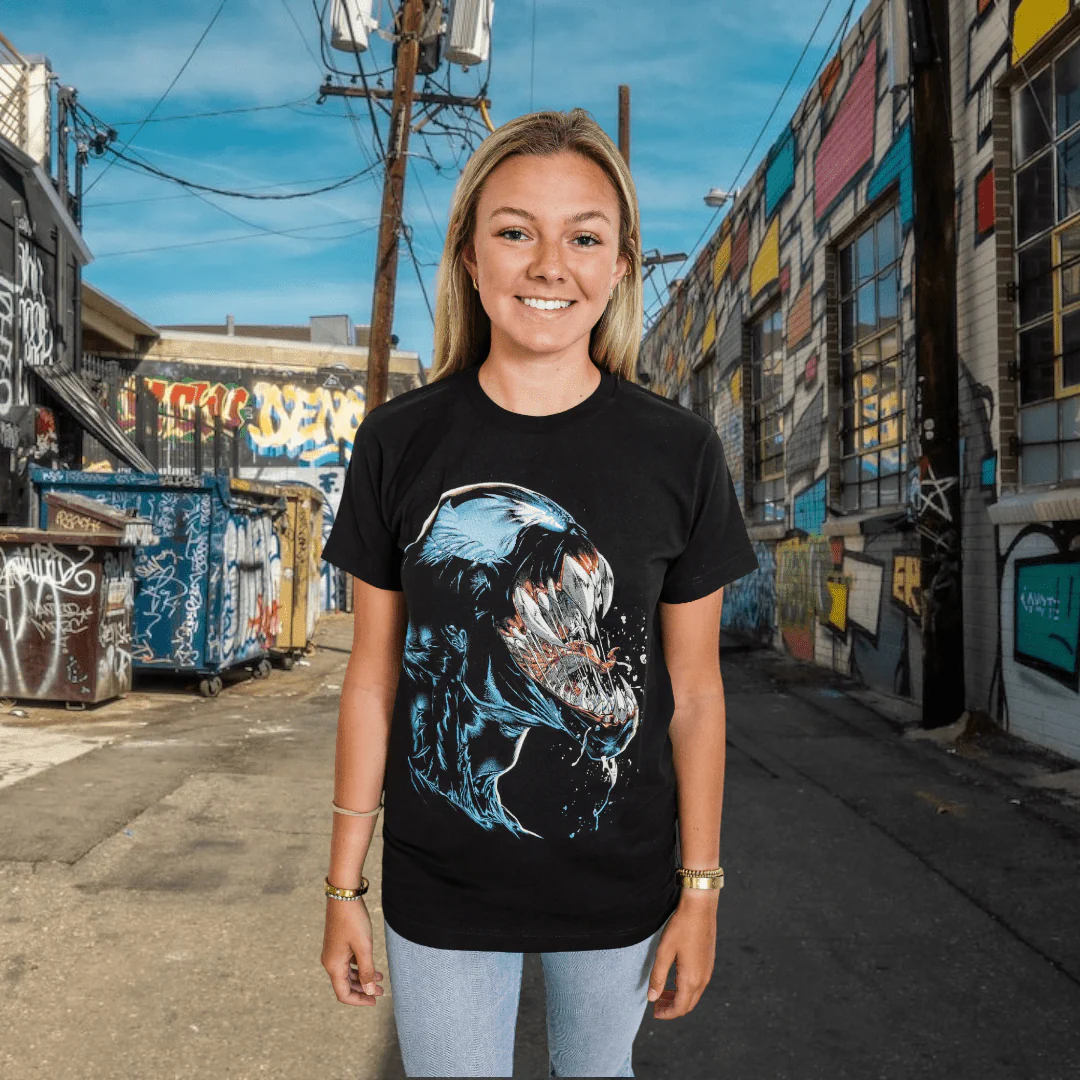 Venom Scream Marvel Comics Adult T-Shirt - Image 2