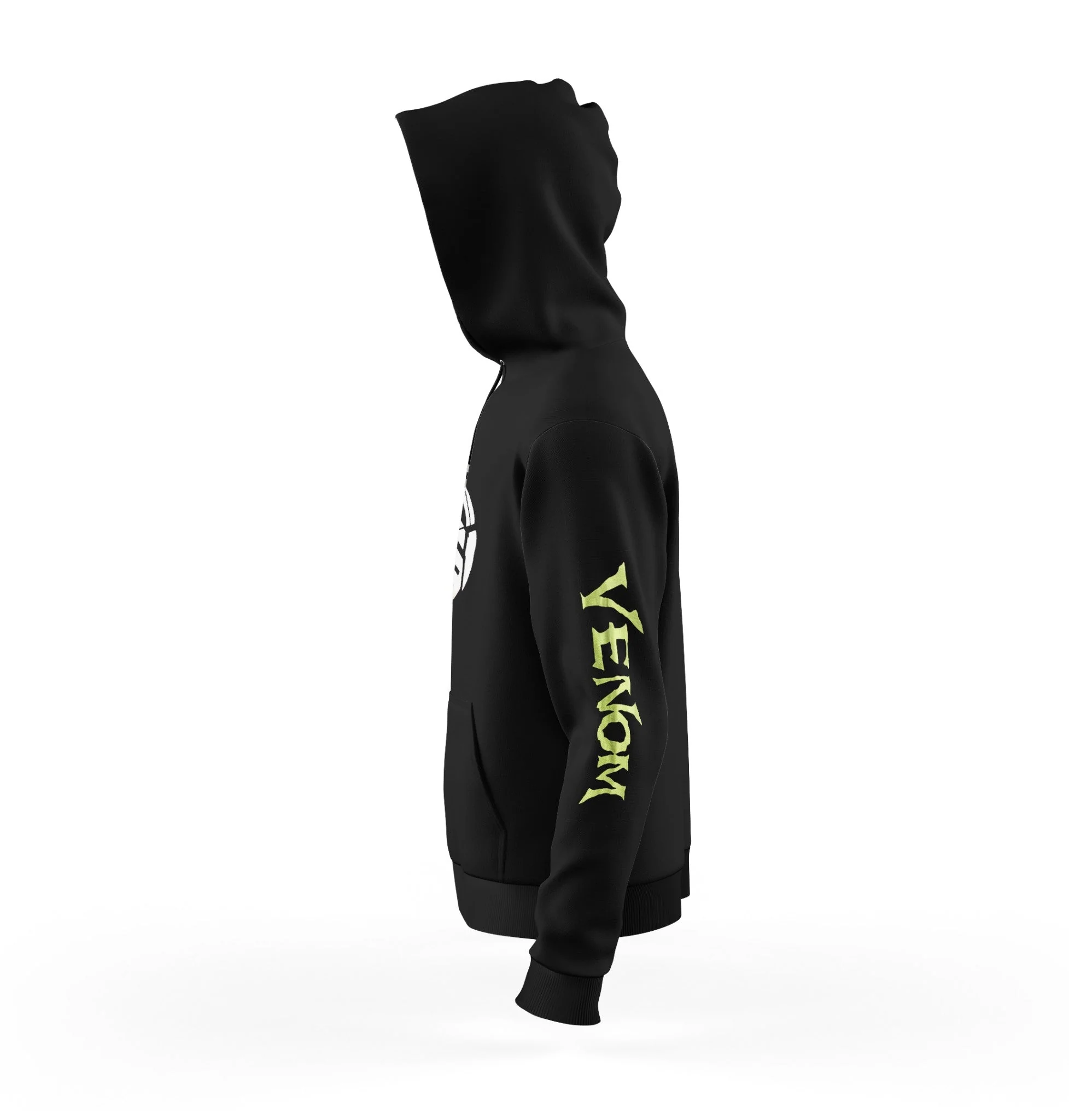 Venom Shatter Symbol With Kanji Marvel Pullover Hoodie - Image 3