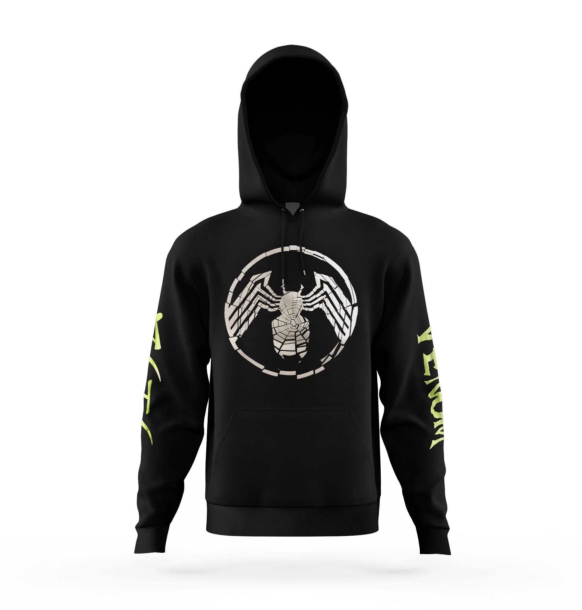 Venom Shatter Symbol With Kanji Marvel Pullover Hoodie - Image 1