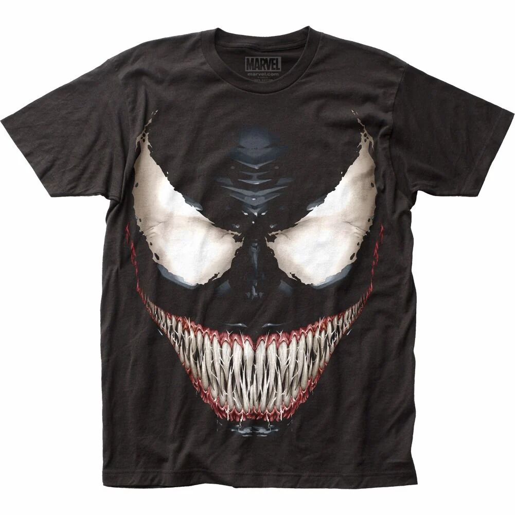 Venom Sinister Smile Marvel Adult T-Shirt - Image 2