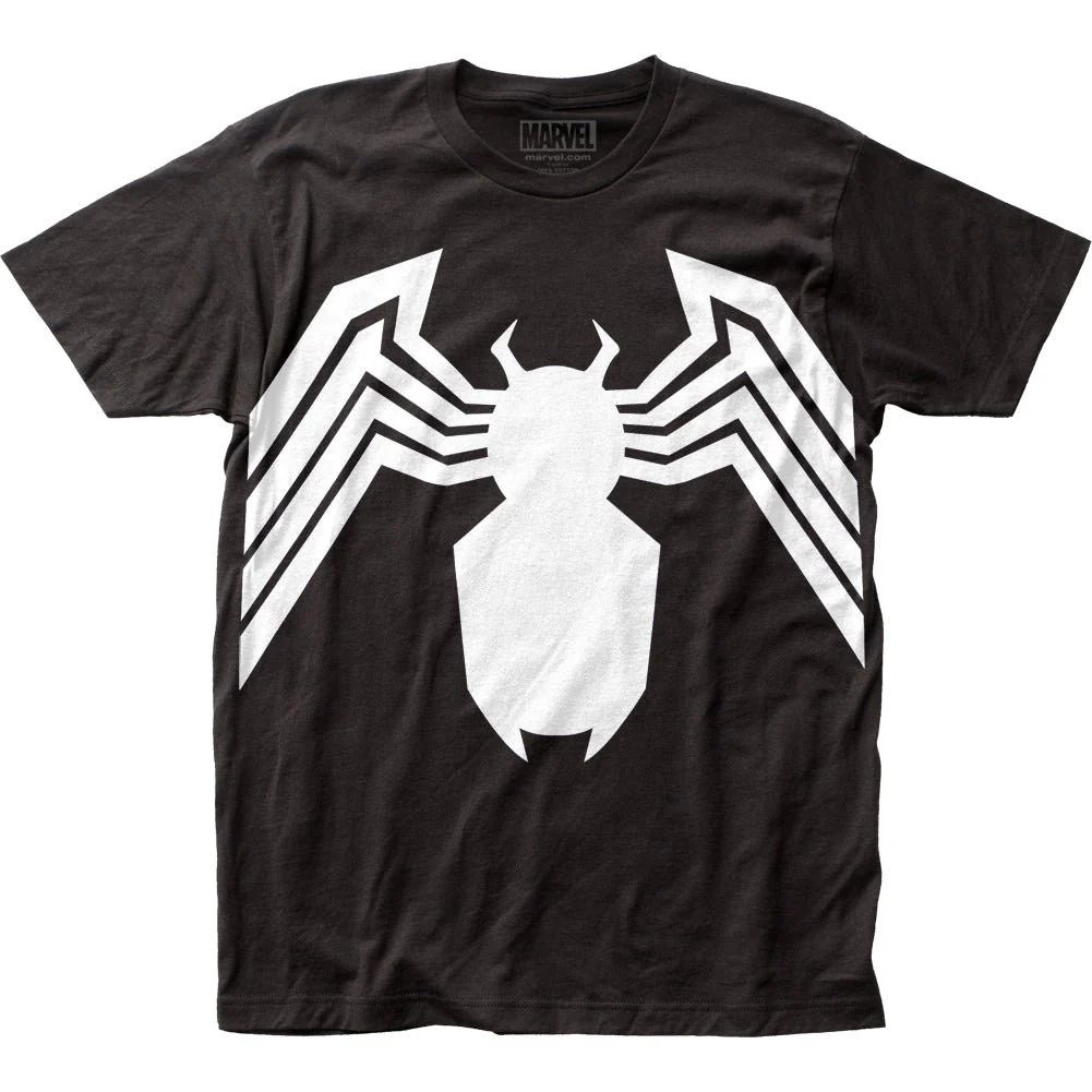 Venom Suit Symbol Costume Spider-Man Marvel Comics Adult T-Shirt - Image 1