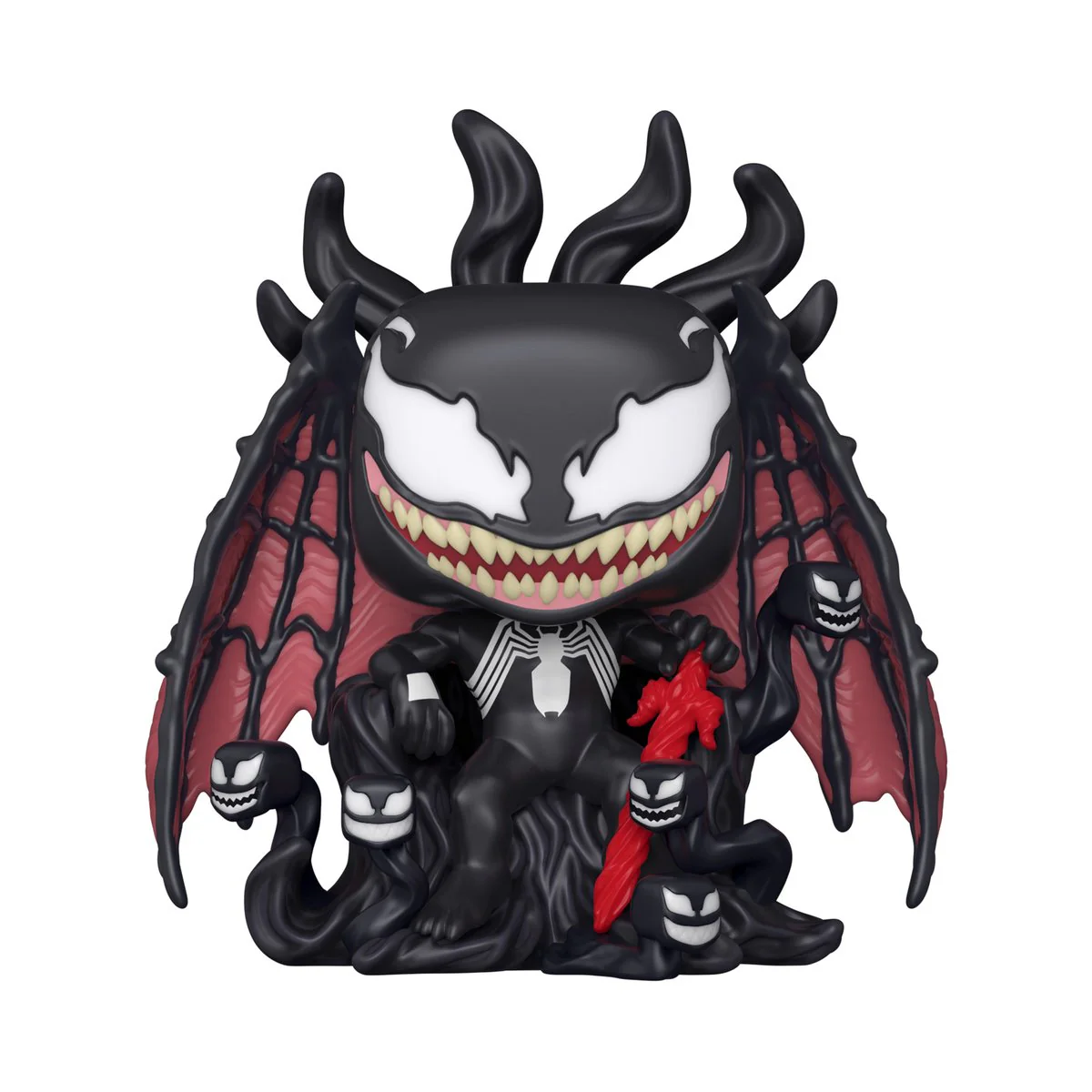 Funko Pop! Deluxe Marvel: Venom On Throne GITD Pop In A Box Exclusive Vinyl Figure - Image 1