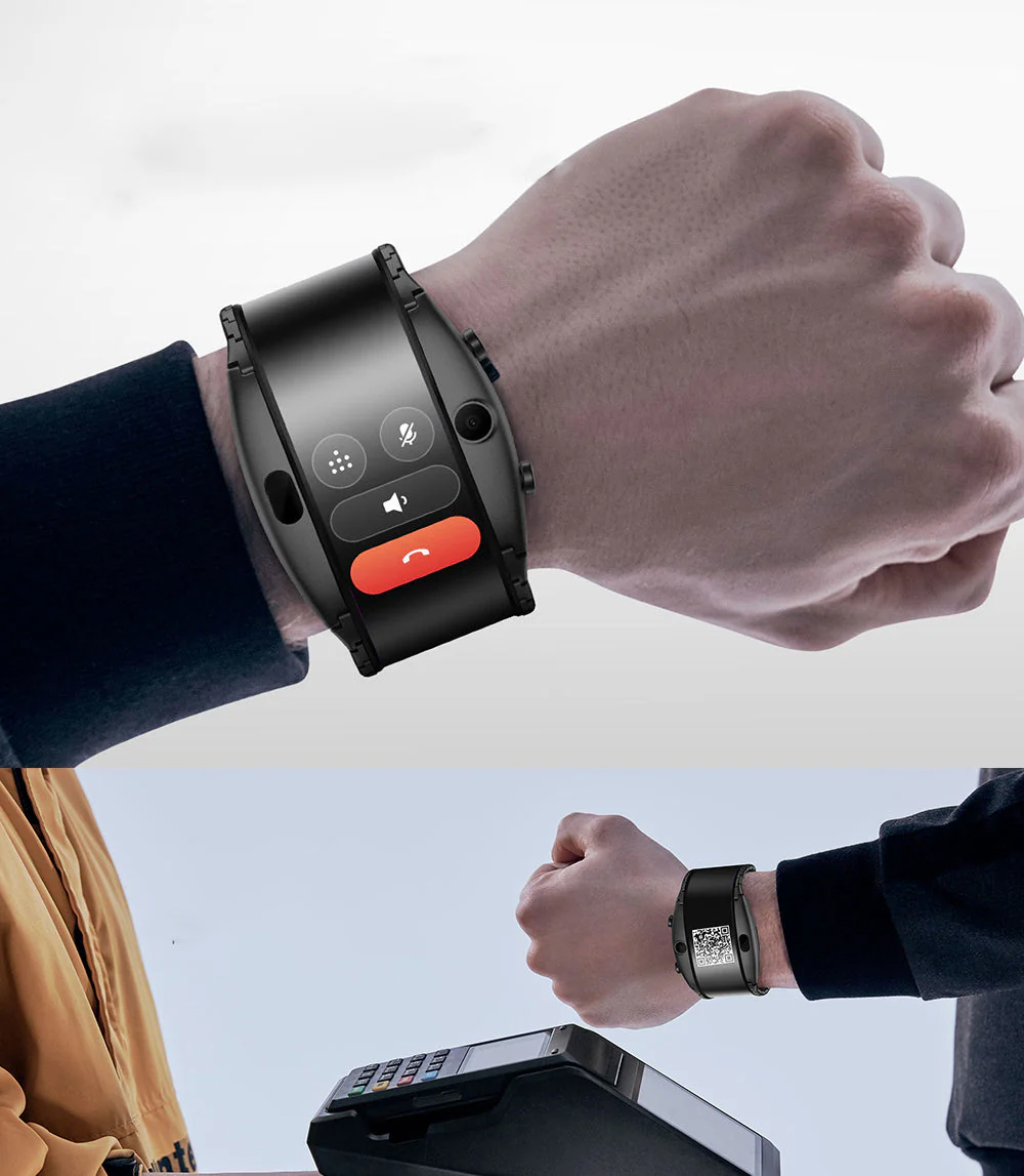Elegant Flexible Timepiece Bluetooth Smart Watch - Image 3