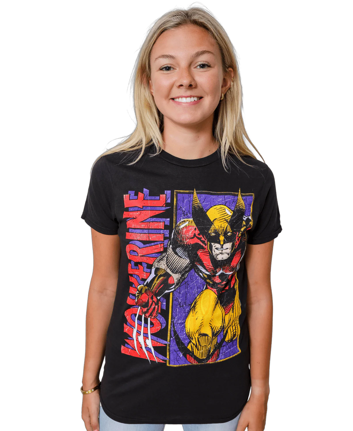 Wolverine Panel X-Men Marvel Comics Adult T-Shirt - Image 2