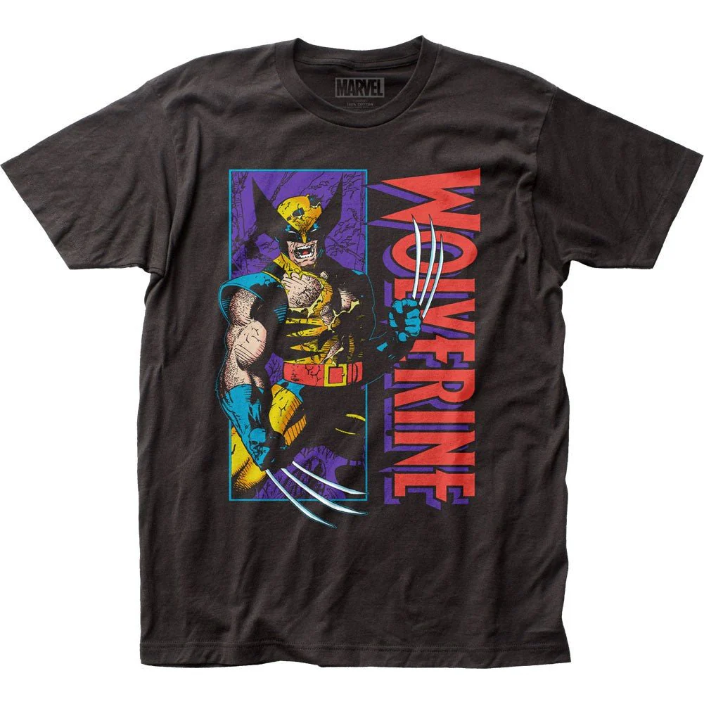 Wolverine Shredded Marvel Comics Licensed Fitted Adult Unisex T-Shirt - Image 1