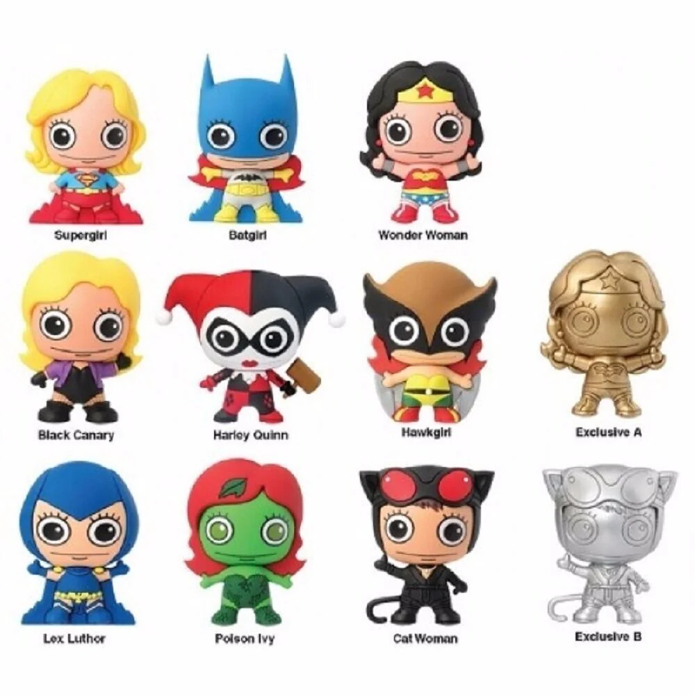 Woman Of DC Universe 3-D Figural Keyring Mystery Pack DC Comics Key Chain - Image 1