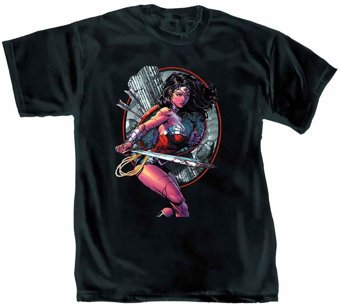 Wonder Woman Warrior DC Comics Premium Adult T-Shirt - Image 1