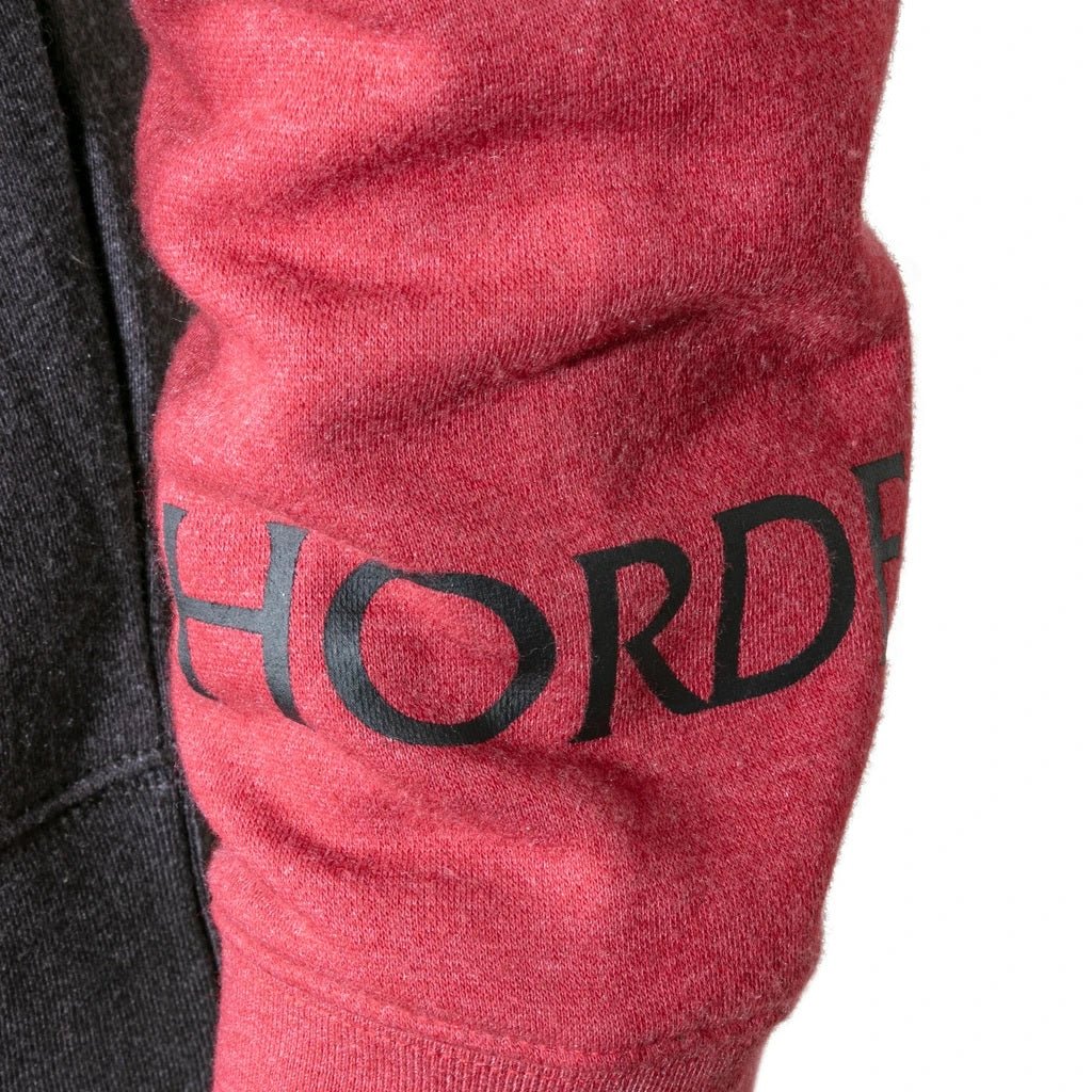 World of Warcraft Proud Horde Gamer Black and Red Pullover Hoodie - Image 3