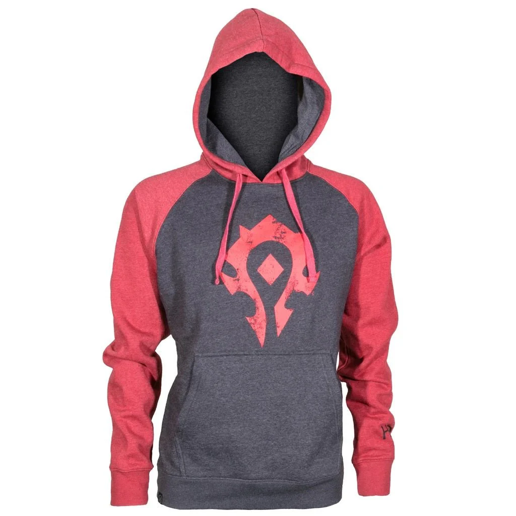 World of Warcraft Proud Horde Gamer Black and Red Pullover Hoodie - Image 1