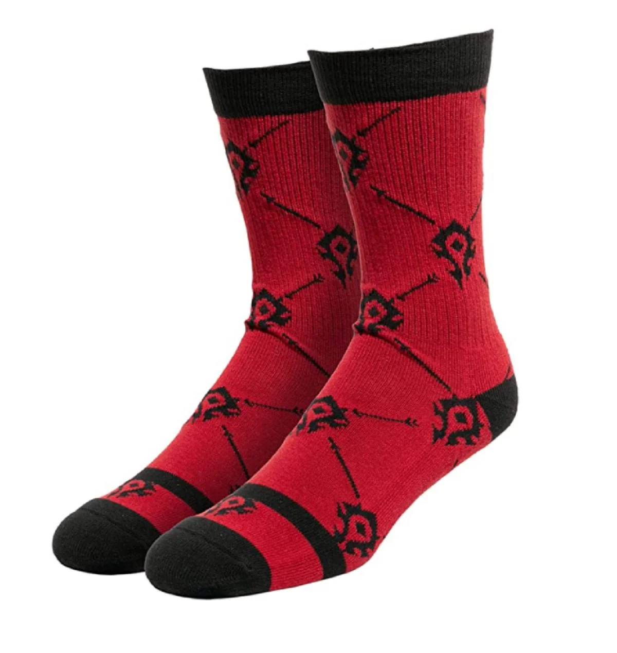 World of Warcraft Strength and Honor Embroidered Athletic Crew Socks - Image 1