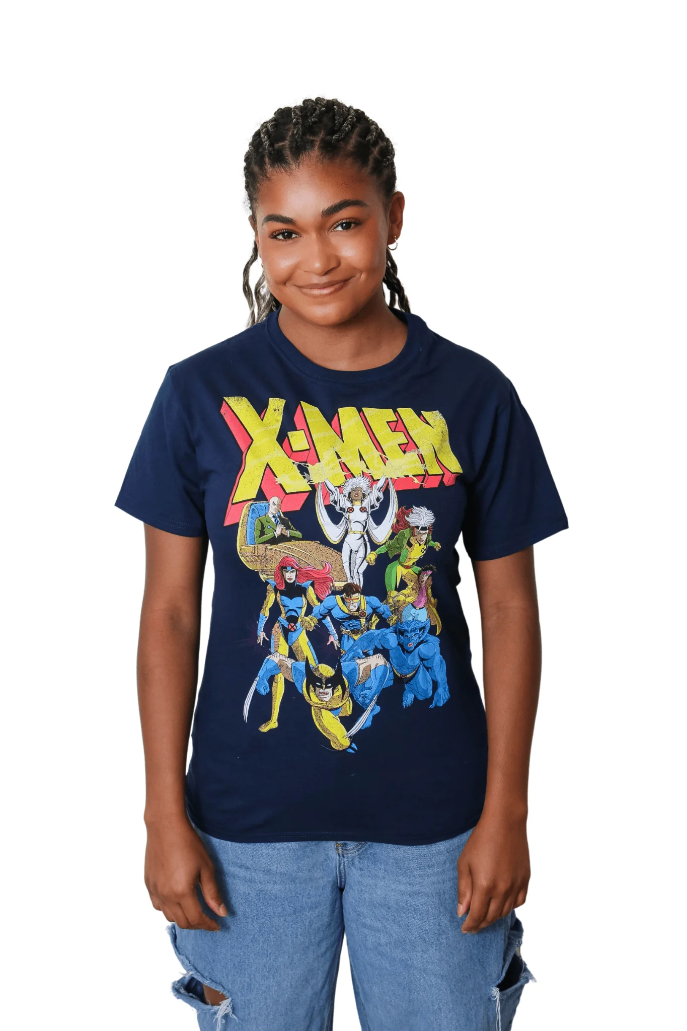 X-Men Animated Series 90's Team Marvel Comics Officially Licensed Adult T-Shirt - Image 2