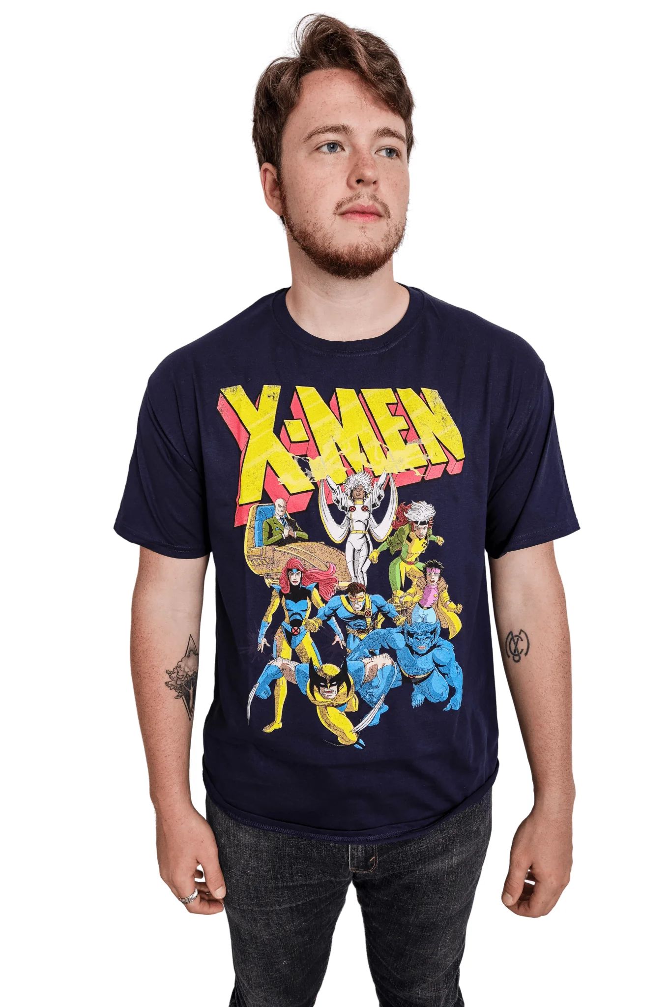 X-Men Animated Series 90's Team Marvel Comics Officially Licensed Adult T-Shirt - Image 3