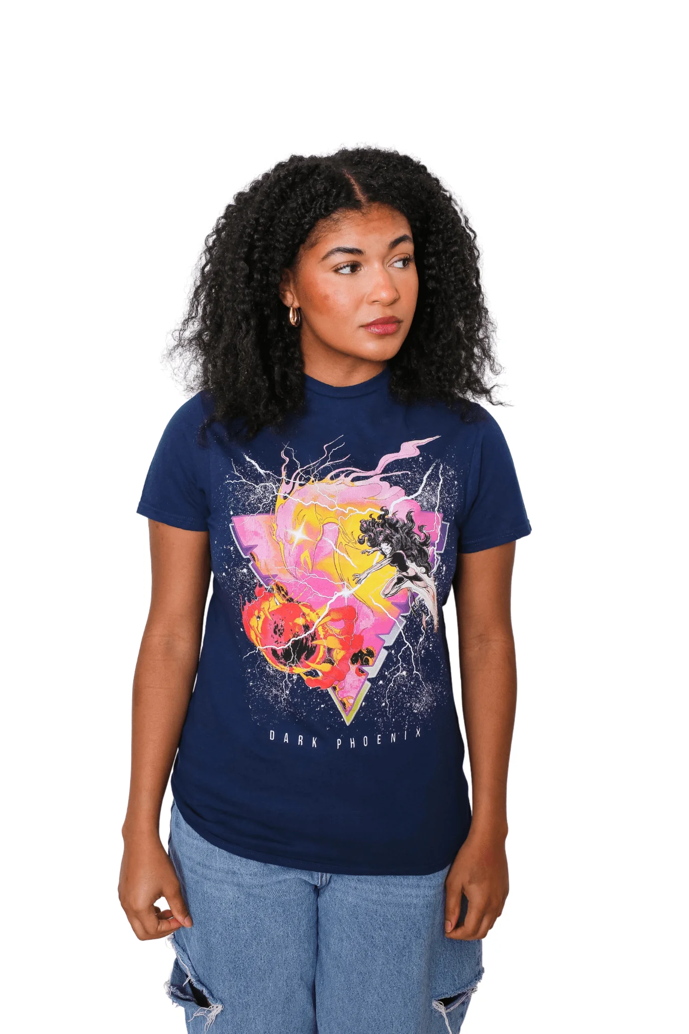 X-Men Burning Phoenix Icon Marvel Comics Adult T-Shirt - Image 3