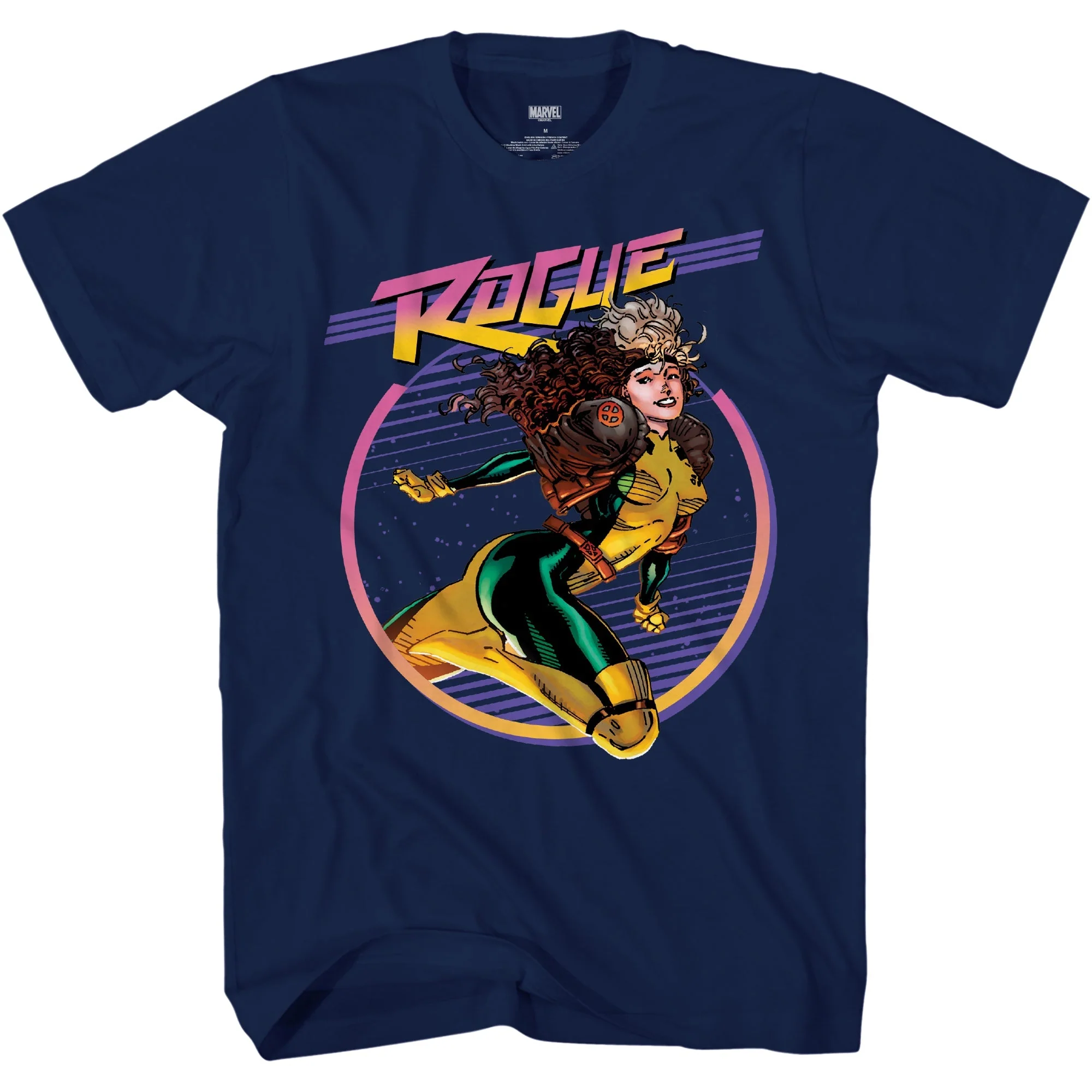 X-Men Rogue 90's Space Marvel Comics Adult T-Shirt - Image 1