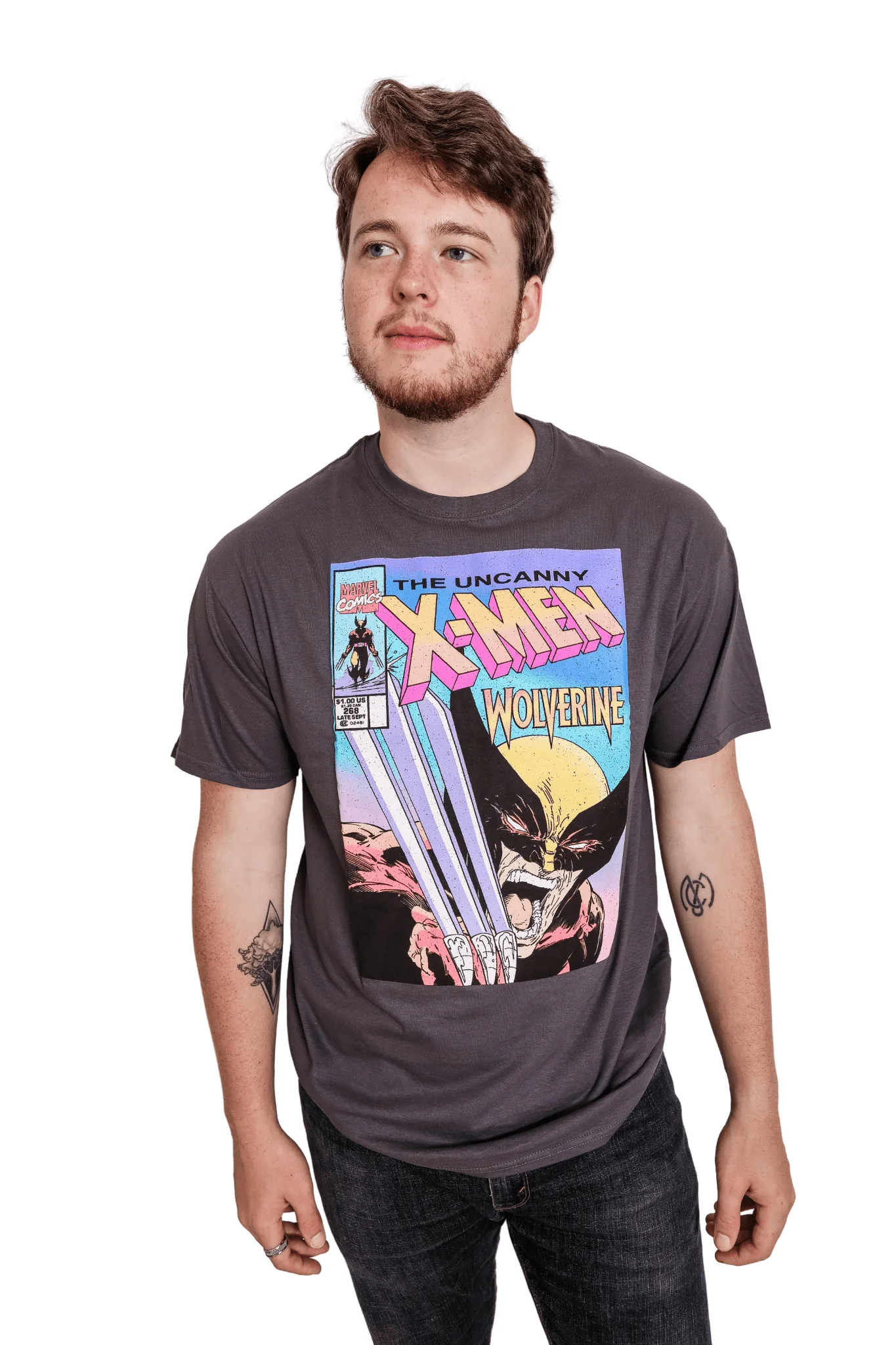 X-Men Uncanny Wolverine Claw Marvel Comics Officially Licensed Adult T-Shirt - Image 2