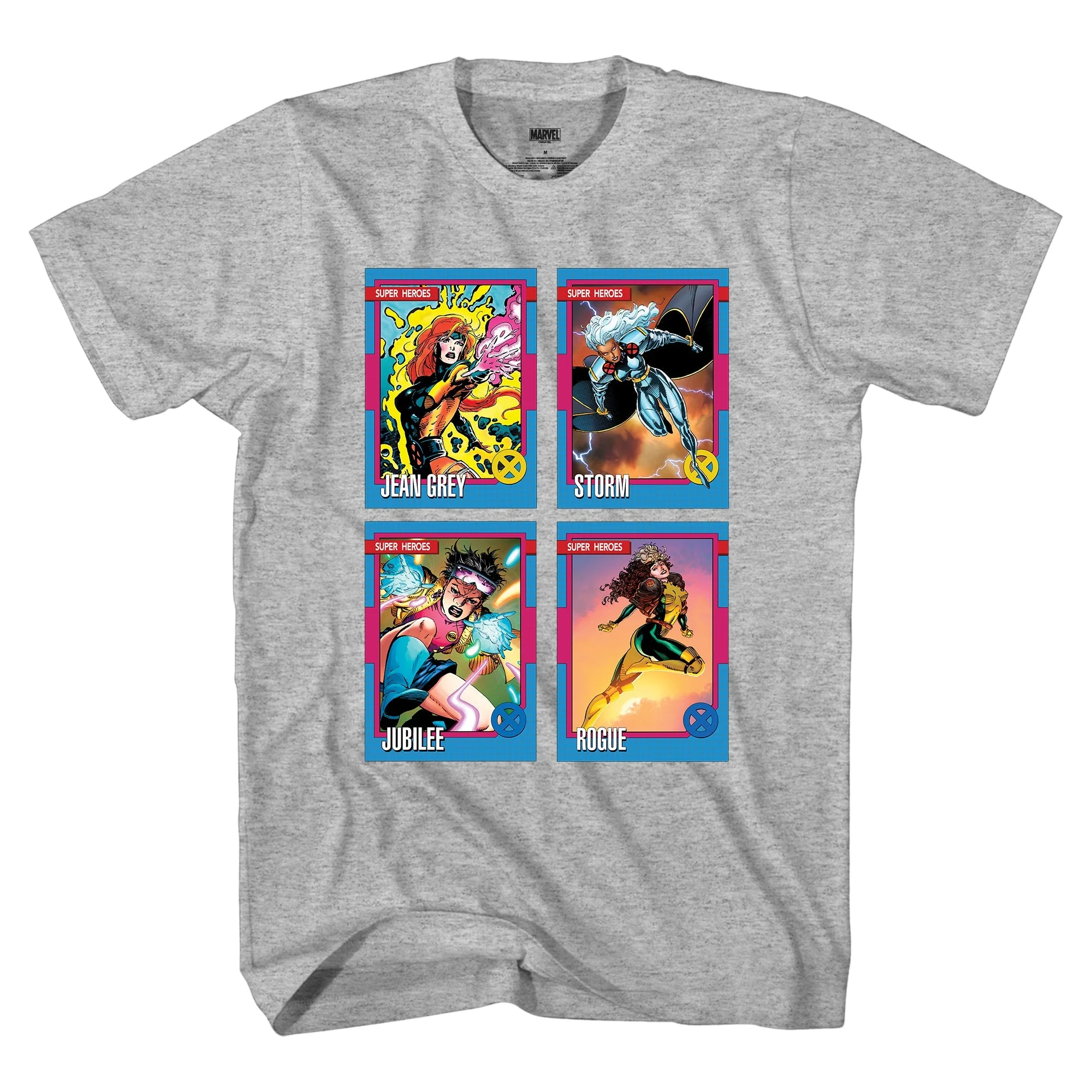 X-Men X-Ladies 90’s Trading Card by Jim Lee Marvel Comics Adult T-Shirt