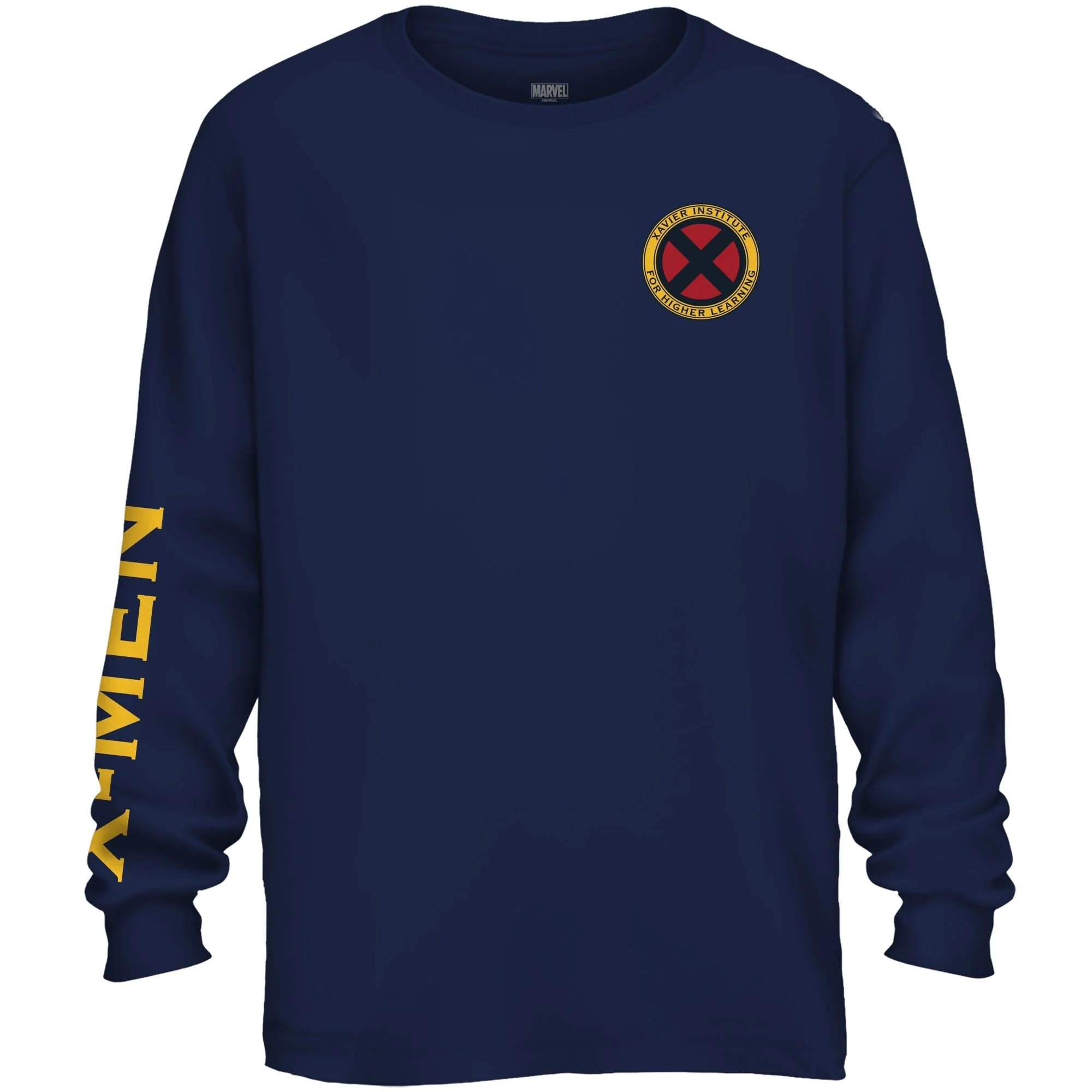 X-Men Xavier Institute Flight School Blackbird Marvel Long Sleeve T Shirt - Image 1