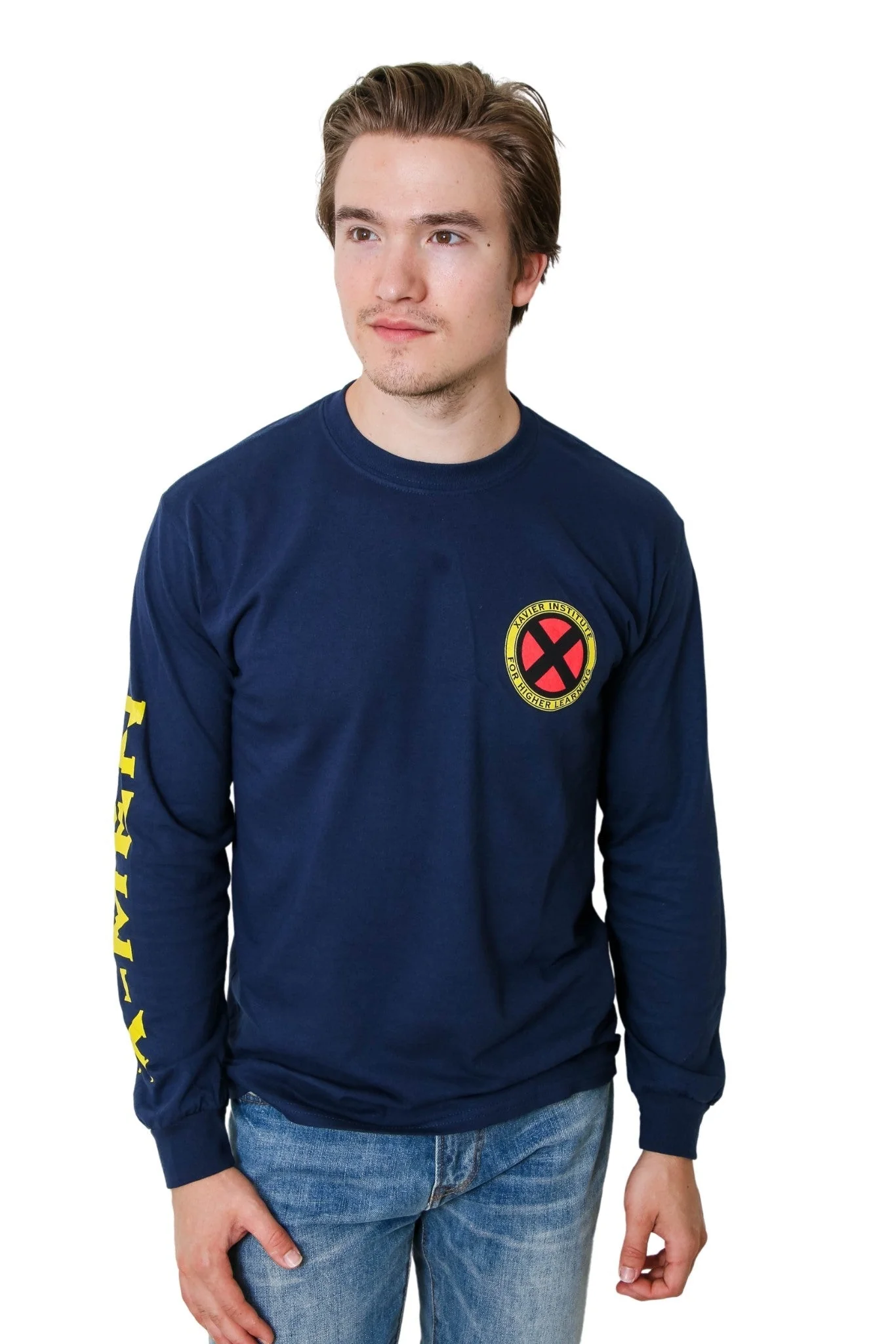 X-Men Xavier Institute Flight School Blackbird Marvel Long Sleeve T Shirt - Image 3